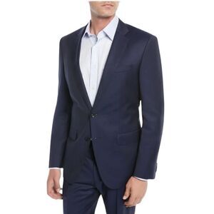 Hugo Boss Slim-fit Jacket Blazer in Virgin Wool Navy Blue 38R